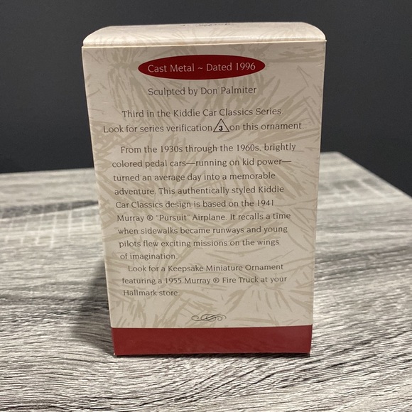 Hallmark | Kiddie Car Classics: Murray Airplane (1996) - Keepsake Ornament - Picture 4 of 14